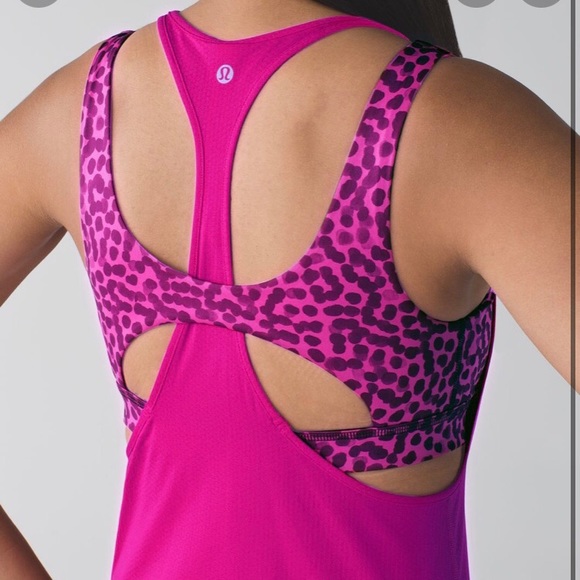Lululemon All Sport Support Tank Size 6 Magenta - Picture 3 of 10